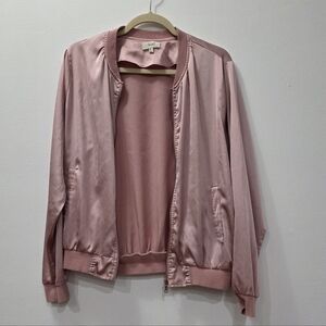 Love J Light Pink Bomber Jacket